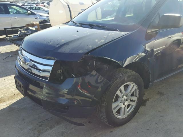 2FMDK46C28BA69105 - 2008 FORD EDGE SE BLACK photo 9