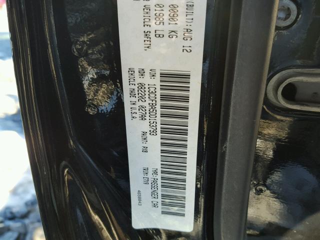 1C3CDFBA5DD153793 - 2013 DODGE DART SXT BLACK photo 10