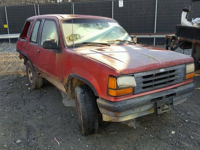 1FMCU24X4MUA62497 - 1991 FORD EXPLORER RED photo 1