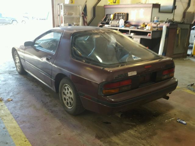 JM1FC3315J0601963 - 1987 MAZDA RX7 BURGUNDY photo 3