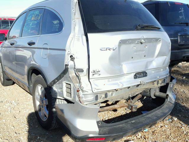 3CZRE38599G703108 - 2009 HONDA CR-V EX SILVER photo 9