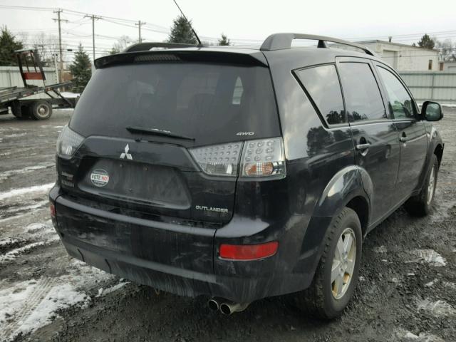 JA4MT31X47Z016000 - 2007 MITSUBISHI OUTLANDER BLACK photo 4