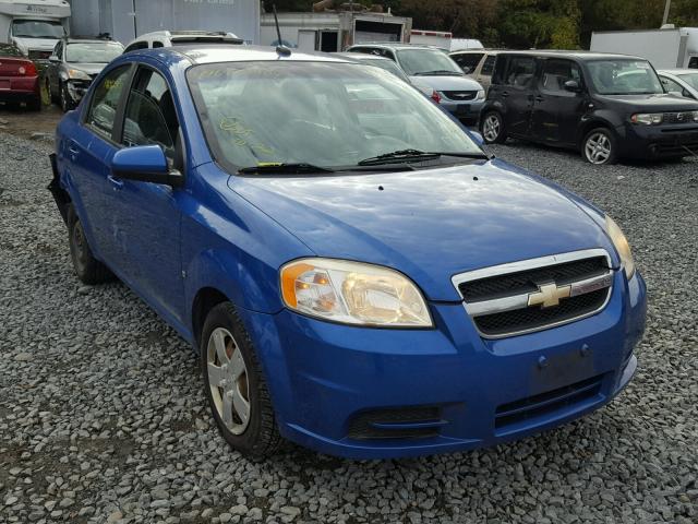 KL1TD56EX9B642607 - 2009 CHEVROLET AVEO LS BLUE photo 1