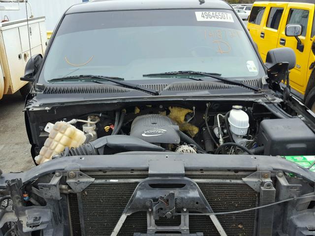 1GCHK23U27F148729 - 2007 CHEVROLET SILVERADO BLACK photo 7