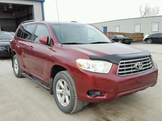 JTEES41A682087218 - 2008 TOYOTA HIGHLANDER RED photo 1