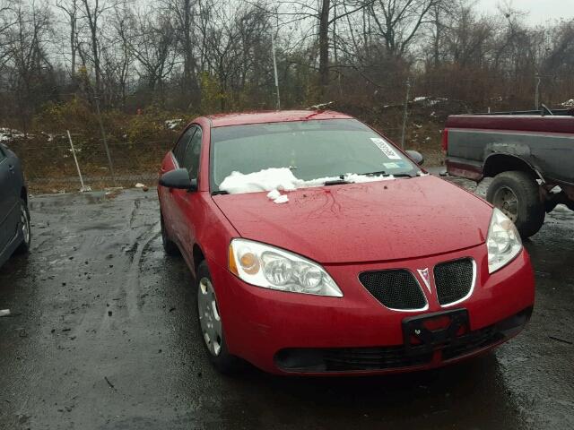 1G2ZF55B664257330 - 2006 PONTIAC G6 SE RED photo 1