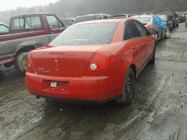 1G2ZF55B664257330 - 2006 PONTIAC G6 SE RED photo 4