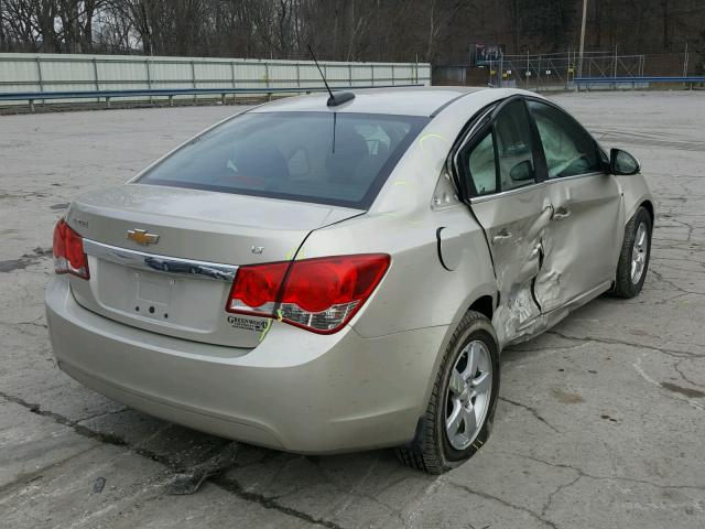 1G1PC5SB3F7102371 - 2015 CHEVROLET CRUZE LT BEIGE photo 4