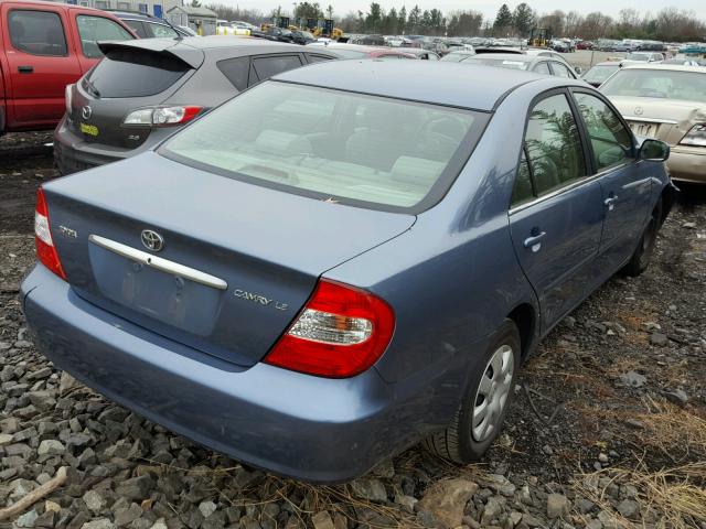 4T1BE30K94U827924 - 2004 TOYOTA CAMRY LE BLUE photo 4