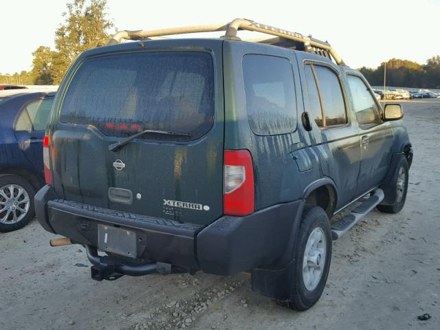 5N1ED28T6YC536350 - 2000 NISSAN XTERRA XE GREEN photo 4