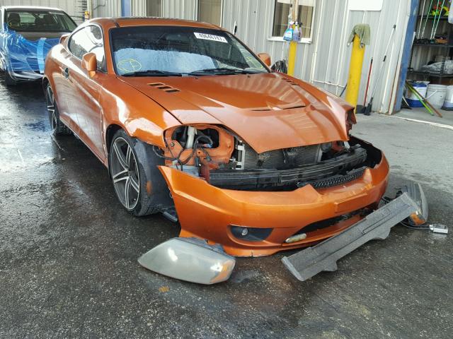 KMHHN65FX6U219470 - 2006 HYUNDAI TIBURON GT ORANGE photo 1