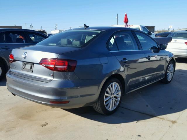 3VWL07AJ6GM336463 - 2016 VOLKSWAGEN JETTA SEL GRAY photo 4