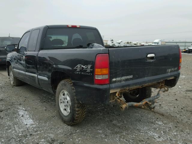 2GCEK19T6X1296577 - 1999 CHEVROLET SILVERADO BLACK photo 3