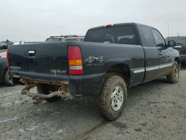 2GCEK19T6X1296577 - 1999 CHEVROLET SILVERADO BLACK photo 4