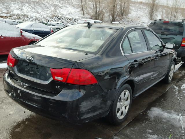 KNAGG4A82A5426943 - 2010 KIA OPTIMA LX BLACK photo 4