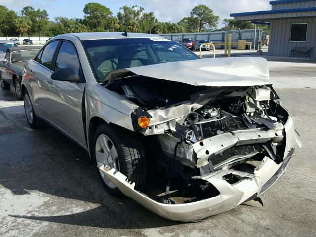 1G2ZG57B394225580 - 2009 PONTIAC G6 BEIGE photo 1