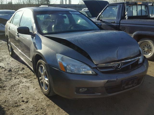 1HGCM56787A086845 - 2007 HONDA ACCORD EX GRAY photo 1