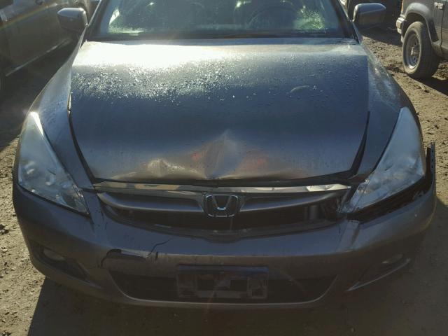 1HGCM56787A086845 - 2007 HONDA ACCORD EX GRAY photo 7