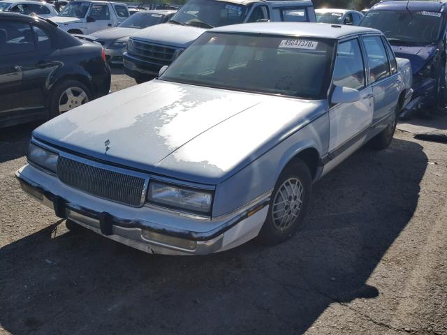 1G4HP54C0JH504692 - 1988 BUICK LESABRE CU BLUE photo 2