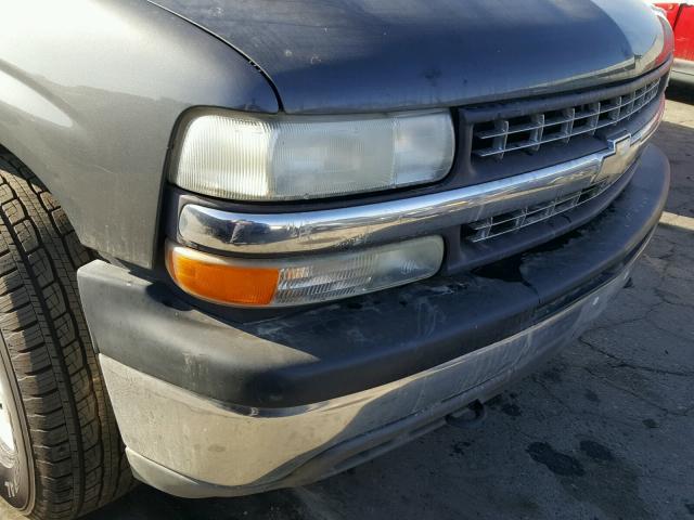 1GCEK19TX1E330638 - 2001 CHEVROLET SILVERADO CHARCOAL photo 9