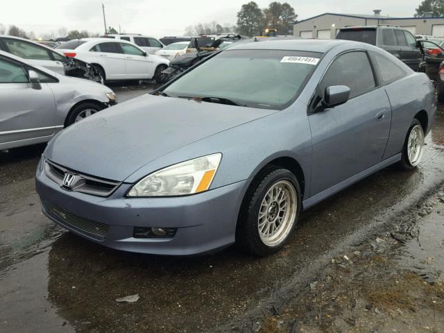 1HGCM82686A010197 - 2006 HONDA ACCORD EX BLUE photo 2