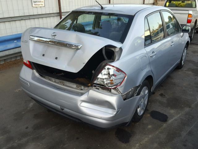 3N1BC1AP2BL417128 - 2011 NISSAN VERSA S SILVER photo 4