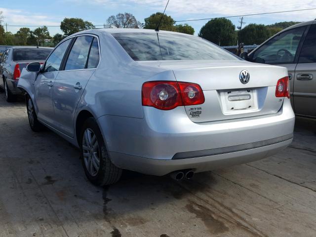 3VWEF71K07M158243 - 2007 VOLKSWAGEN JETTA WOLF SILVER photo 3