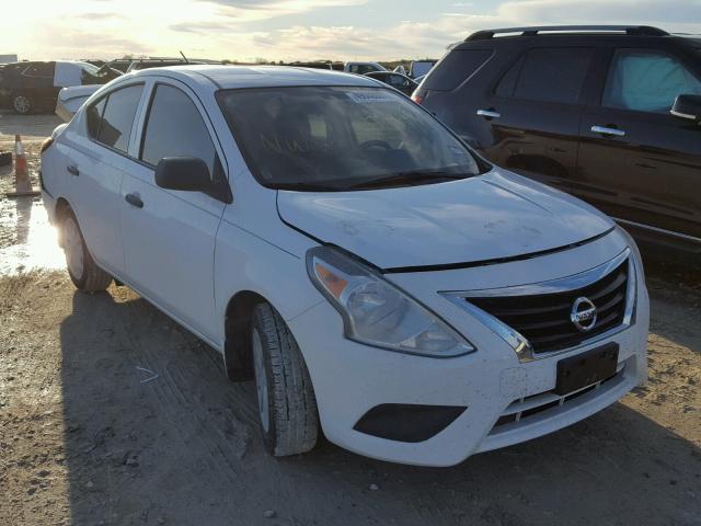 3N1CN7AP0FL813016 - 2015 NISSAN VERSA S WHITE photo 1