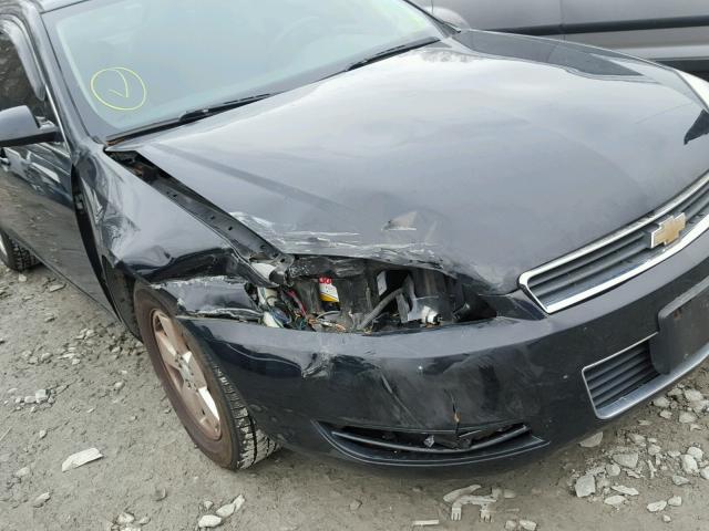 2G1WT55K789233537 - 2008 CHEVROLET IMPALA LT BLACK photo 9