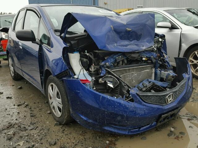 JHMGE8H20AC018632 - 2010 HONDA FIT BLUE photo 1