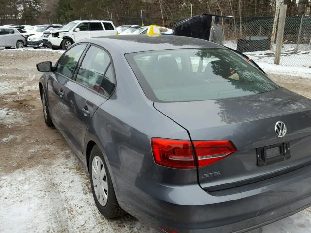 3VW2K7AJ1FM345026 - 2015 VOLKSWAGEN JETTA BASE ლურჯი ფოტო 3