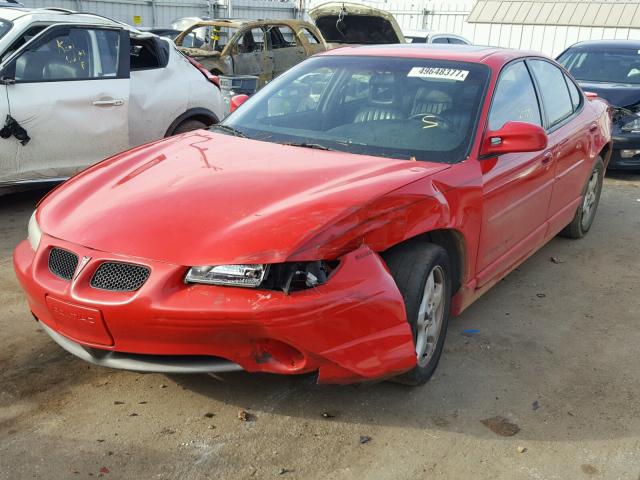 1G2WP52K9XF320110 - 1999 PONTIAC GRAND PRIX RED photo 2