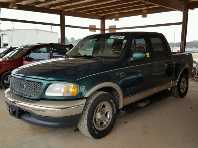 1FTRW07L01KD50806 - 2001 FORD F150 SUPER GREEN photo 2