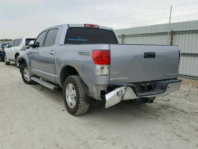 5TFHW5F1XCX216075 - 2012 TOYOTA TUNDRA CRE SILVER photo 3