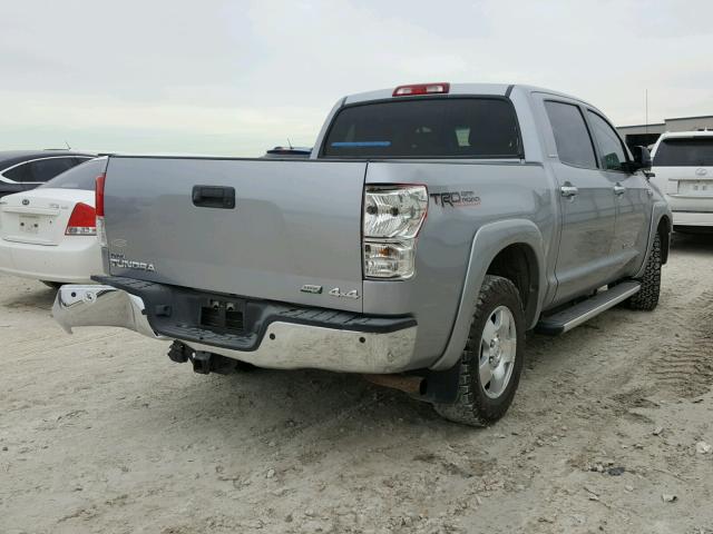 5TFHW5F1XCX216075 - 2012 TOYOTA TUNDRA CRE SILVER photo 4