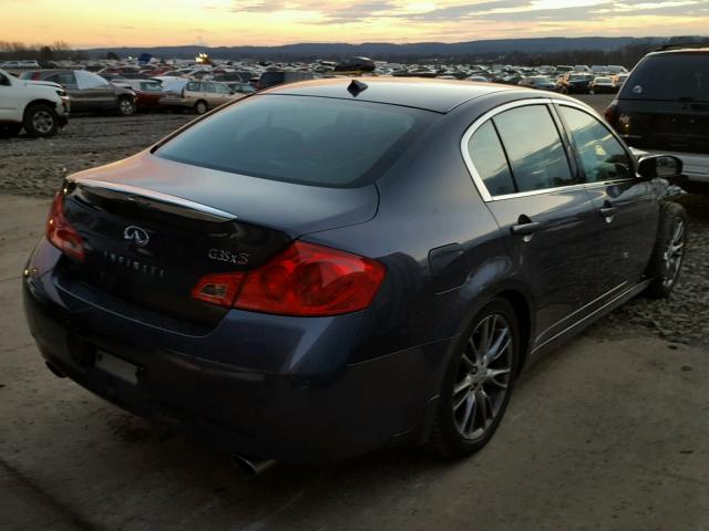 JNKBV61F38M267524 - 2008 INFINITI G35 BLACK photo 4