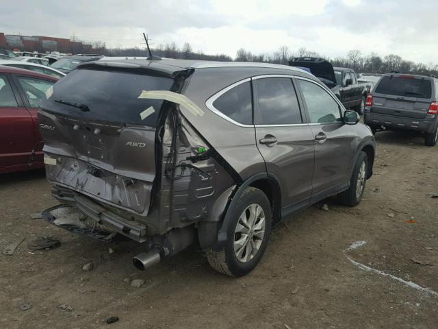 5J6RM4H71CL040671 - 2012 HONDA CR-V EXL 棕色 照片 4