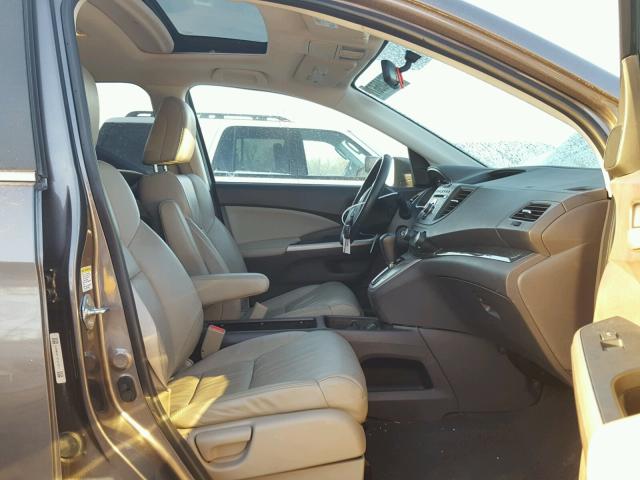 5J6RM4H71CL040671 - 2012 HONDA CR-V EXL 棕色 照片 5