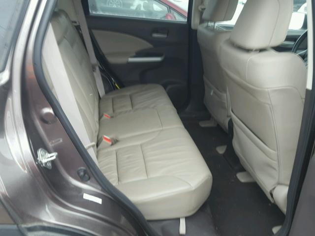 5J6RM4H71CL040671 - 2012 HONDA CR-V EXL 棕色 照片 6