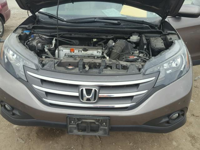 5J6RM4H71CL040671 - 2012 HONDA CR-V EXL 棕色 照片 7