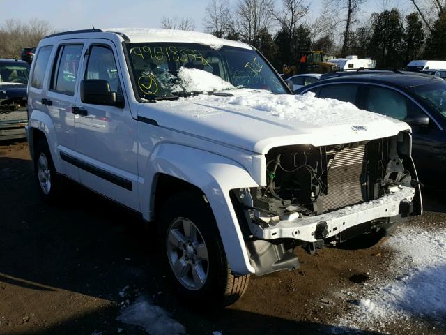 1C4PJMAK4CW184394 - 2012 JEEP LIBERTY SP WHITE photo 1