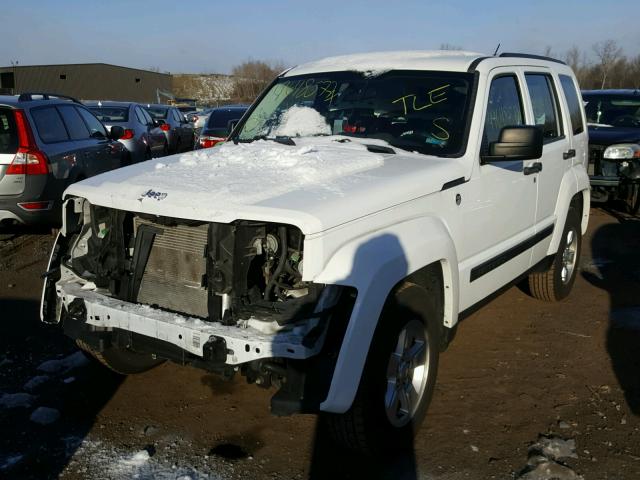 1C4PJMAK4CW184394 - 2012 JEEP LIBERTY SP WHITE photo 2