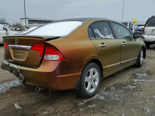 2HGFA16629H313196 - 2009 HONDA CIVIC GOLD photo 4