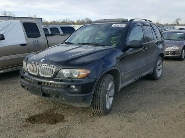 5UXFB53556LV21228 - 2006 BMW X5 4.4I BLACK photo 2