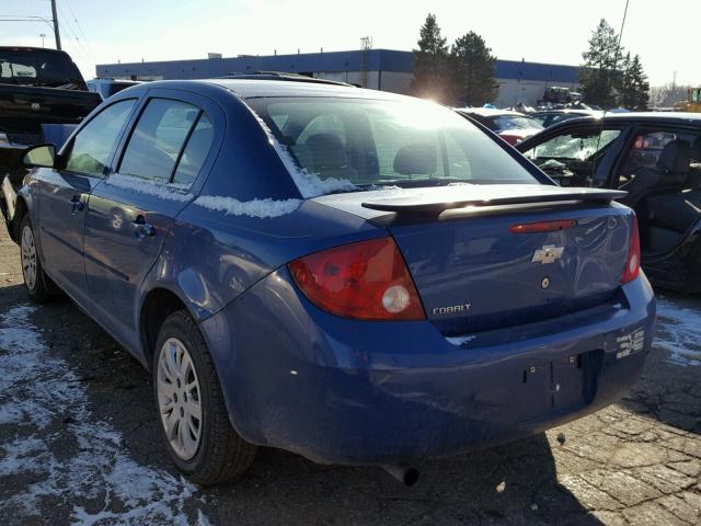 1G1AK52F557608682 - 2005 CHEVROLET COBALT BLUE photo 3