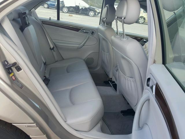 WDBRF81J53F388029 - 2003 MERCEDES-BENZ C 240 4MAT BEIGE photo 6