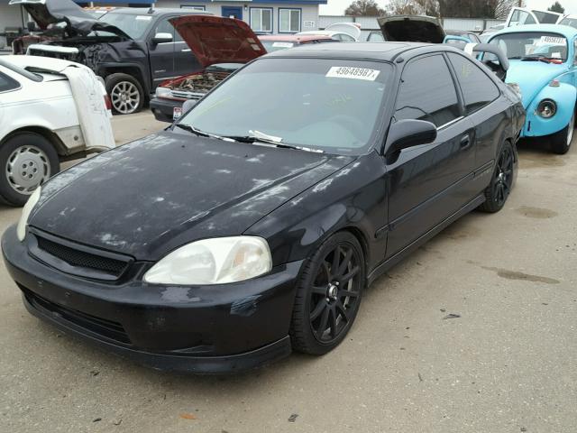 1HGEM1155YL120866 - 2000 HONDA CIVIC SI BLACK photo 2