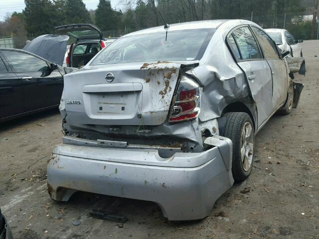 3N1AB61EX8L724758 - 2008 NISSAN SENTRA 2.0 SILVER photo 4