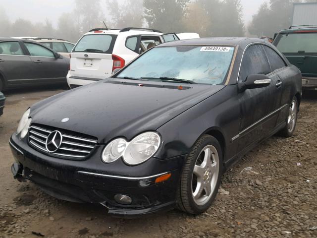 WDBTJ75J74F068351 - 2004 MERCEDES-BENZ CLK 500 BLACK photo 2