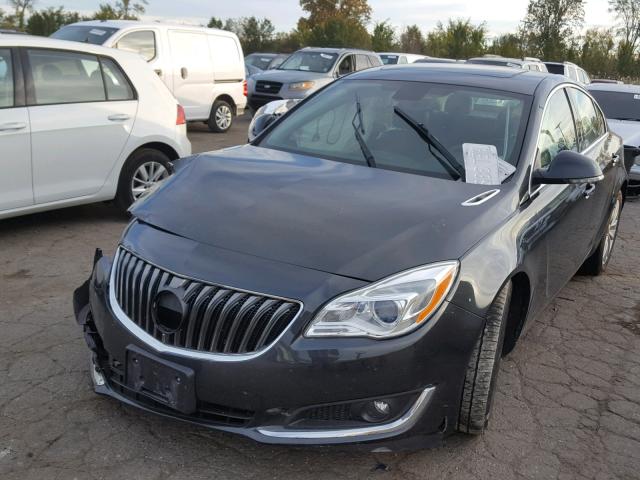 2G4GN5EX8E9269617 - 2014 BUICK REGAL PREM GRAY photo 2